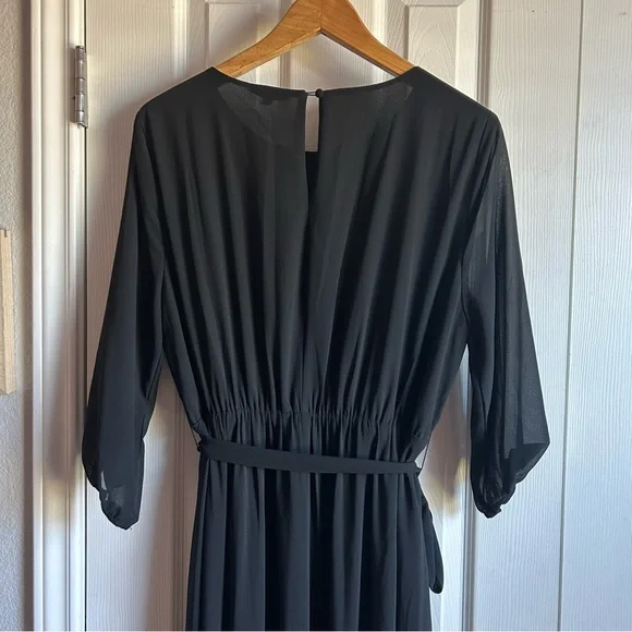 Baltic Born black 3/4 sleeve Rebecca maxi dress - Picture 5 of 9